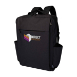 Recycled polyester backpack with laptop compartment, 15” dark grey colour