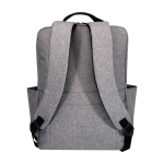 Recycled polyester backpack with laptop compartment, 15” marbled grey colour