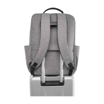 Recycled polyester backpack with laptop compartment, 15” marbled grey colour