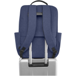 Recycled polyester backpack with laptop compartment, 15” marbled blue colour third view