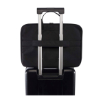 Recycled polyester laptop bag with RPET lining, 2-in-1 dark grey colour