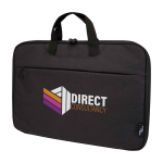 Recycled polyester laptop bag with RPET lining, 2-in-1 dark grey colour