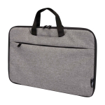 Recycled polyester laptop bag with RPET lining, 2-in-1 marbled grey colour