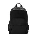 Recycled polyester laptop backpack with PC pocket, 15” black colour