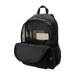 Recycled polyester laptop backpack with PC pocket, 15” black colour
