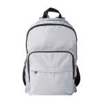 Recycled polyester laptop backpack with PC pocket, 15” grey colour