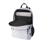 Recycled polyester laptop backpack with PC pocket, 15” grey colour