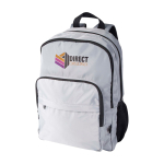 Recycled polyester laptop backpack with PC pocket, 15” grey colour