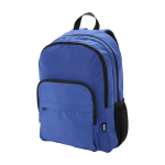 Recycled polyester laptop backpack with PC pocket, 15” royal blue colour