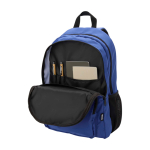 Recycled polyester laptop backpack with PC pocket, 15” royal blue colour