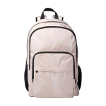 Recycled polyester laptop backpack with PC pocket, 15” ivory colour