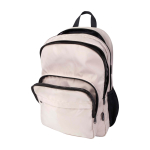 Recycled polyester laptop backpack with PC pocket, 15” ivory colour