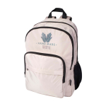 Recycled polyester laptop backpack with PC pocket, 15” ivory colour