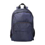 Recycled polyester laptop backpack with PC pocket, 15” navy-blue colour