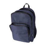 Recycled polyester laptop backpack with PC pocket, 15” navy-blue colour