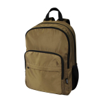 Recycled polyester laptop backpack with PC pocket, 15” dark green colour