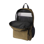 Recycled polyester laptop backpack with PC pocket, 15” dark green colour