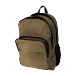 Recycled polyester laptop backpack with PC pocket, 15” dark green colour