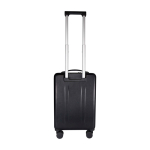 Recycled plastic cabin trolley with laptop compartment, 20” black colour