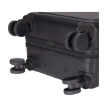 Recycled plastic cabin trolley with laptop compartment, 20” black colour