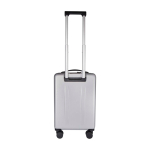 Recycled plastic cabin trolley with laptop compartment, 20” silver colour