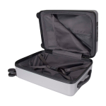 Recycled plastic cabin trolley with laptop compartment, 20” silver colour