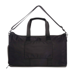 Expandable sports bag with sleek design, 35L capacity black colour