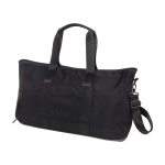 Expandable sports bag with sleek design, 35L capacity black colour