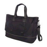 Expandable sports bag with sleek design, 35L capacity black colour