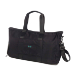 Expandable sports bag with sleek design, 35L capacity black colour