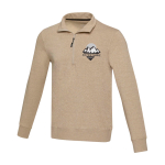 Unisex recycled sweatshirt, short zip, 280 g/m2, Elevate NXT