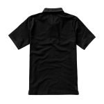 Men's short-sleeve cotton piqué polo, 200 g/m2, Elevate Life black colour