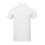 Men's short-sleeve cotton piqué polo, 200 g/m2, Elevate Life white colour