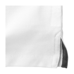 Men's short-sleeve cotton piqué polo, 200 g/m2, Elevate Life white colour