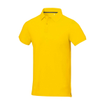 Men's short-sleeve cotton piqué polo, 200 g/m2, Elevate Life yellow colour