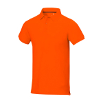 Men's short-sleeve cotton piqué polo, 200 g/m2, Elevate Life orange colour