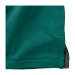 Men's short-sleeve cotton piqué polo, 200 g/m2, Elevate Life dark green colour