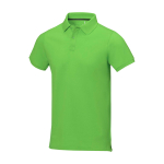 Men's short-sleeve cotton piqué polo, 200 g/m2, Elevate Life neon green colour