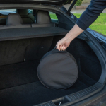 Cable bag made from recycled materials black colour