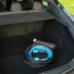 Cable bag made from recycled materials black colour