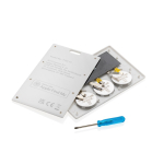 Wallet finder card compatible with Apple Find My white colour