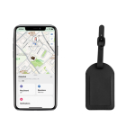 Apple Find My luggage tracking tag black colour sixth view
