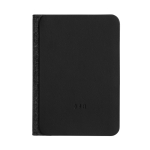 Trackable passport holder with Apple Find My location black colour
