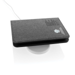 Trackable passport holder with Apple Find My location black colour