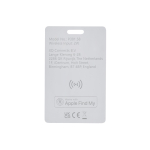 Ultra-slim tracker card for wallet, Find My compatible white colour