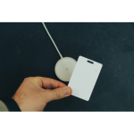 Ultra-slim tracker card for wallet, Find My compatible white colour