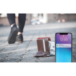 Ultra-slim tracker card for wallet, Find My compatible white colour