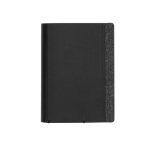 Polyester wallet with tracker connected to Find My black colour