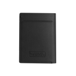 Polyester wallet with tracker connected to Find My black colour