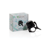Bicycle bell with built-in tracker, Find My compatible black colour